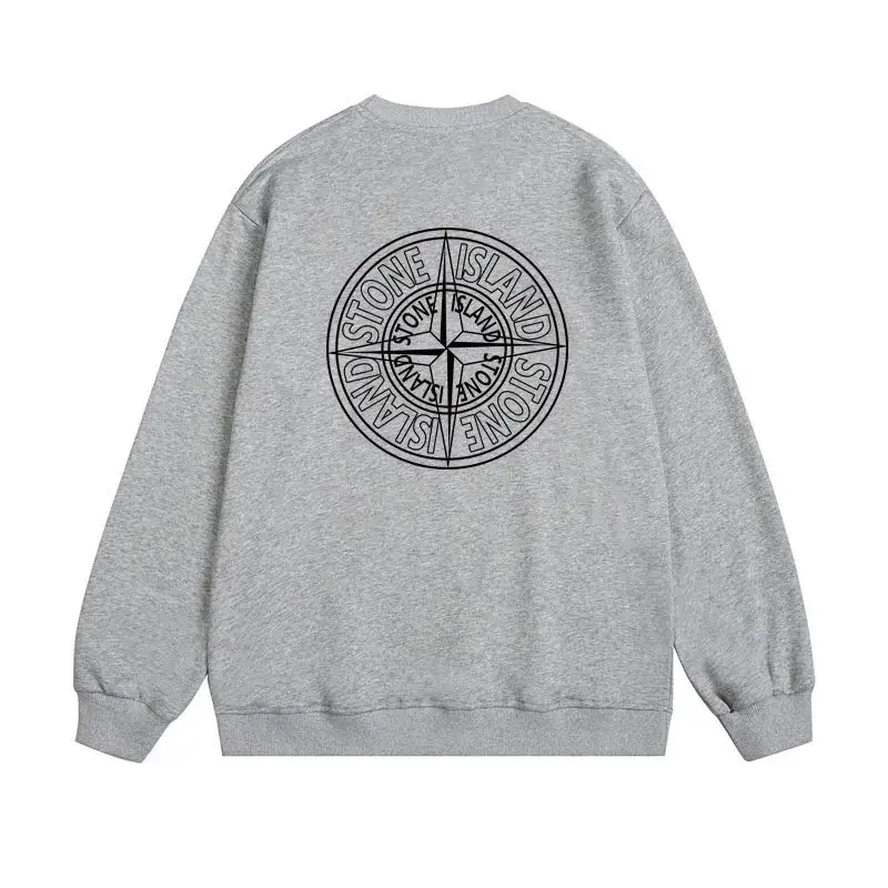 Stone Island Compass Logo Sweatshirt - White vista 4