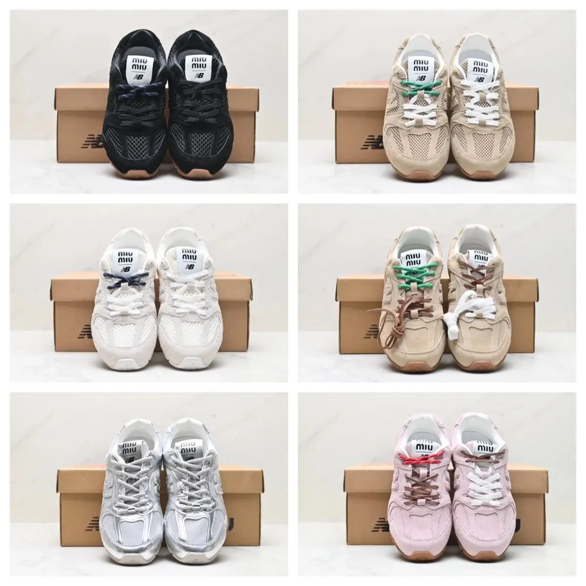 Ver las 4 fotos New Balance x Miu Miu 530 Sneakers