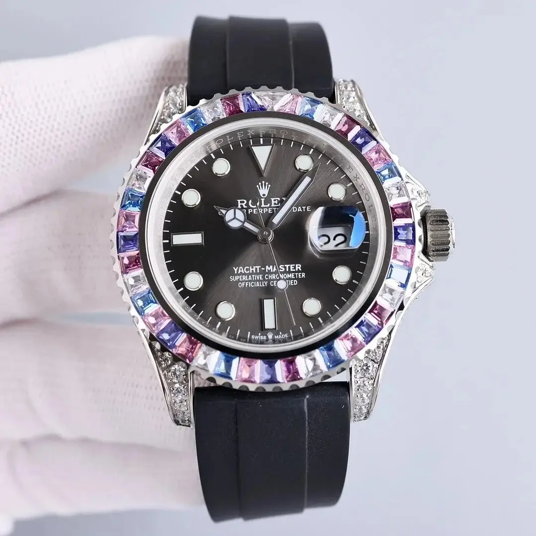 Ver las 4 fotos Rolex diamond mechanical watch (35 styles)