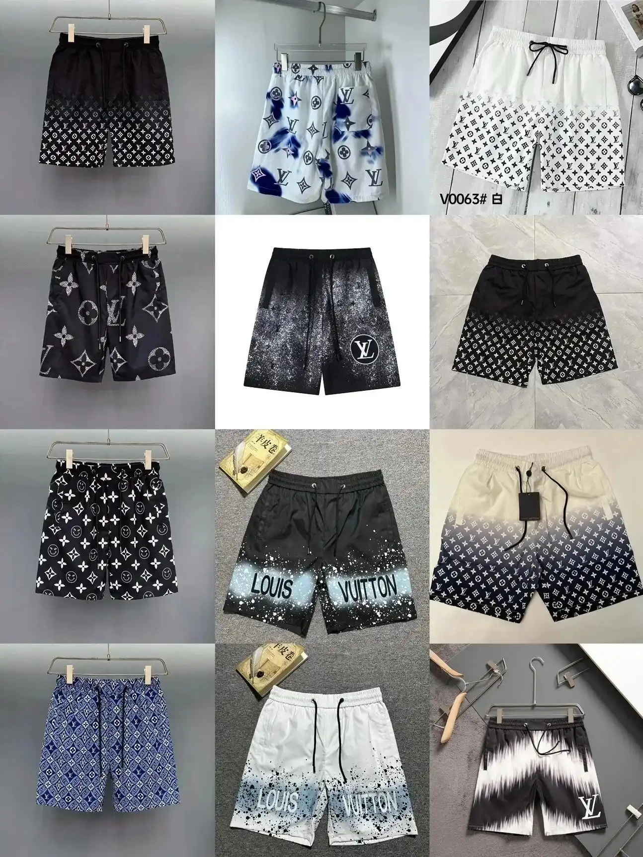 Ver las 4 fotos LV Summer men's beach shorts
