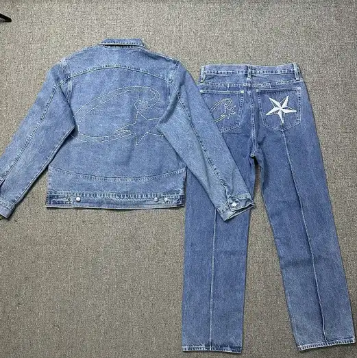 Corteiz C-Star Denim Jacket & Jeans Set [39 styles] vista 4