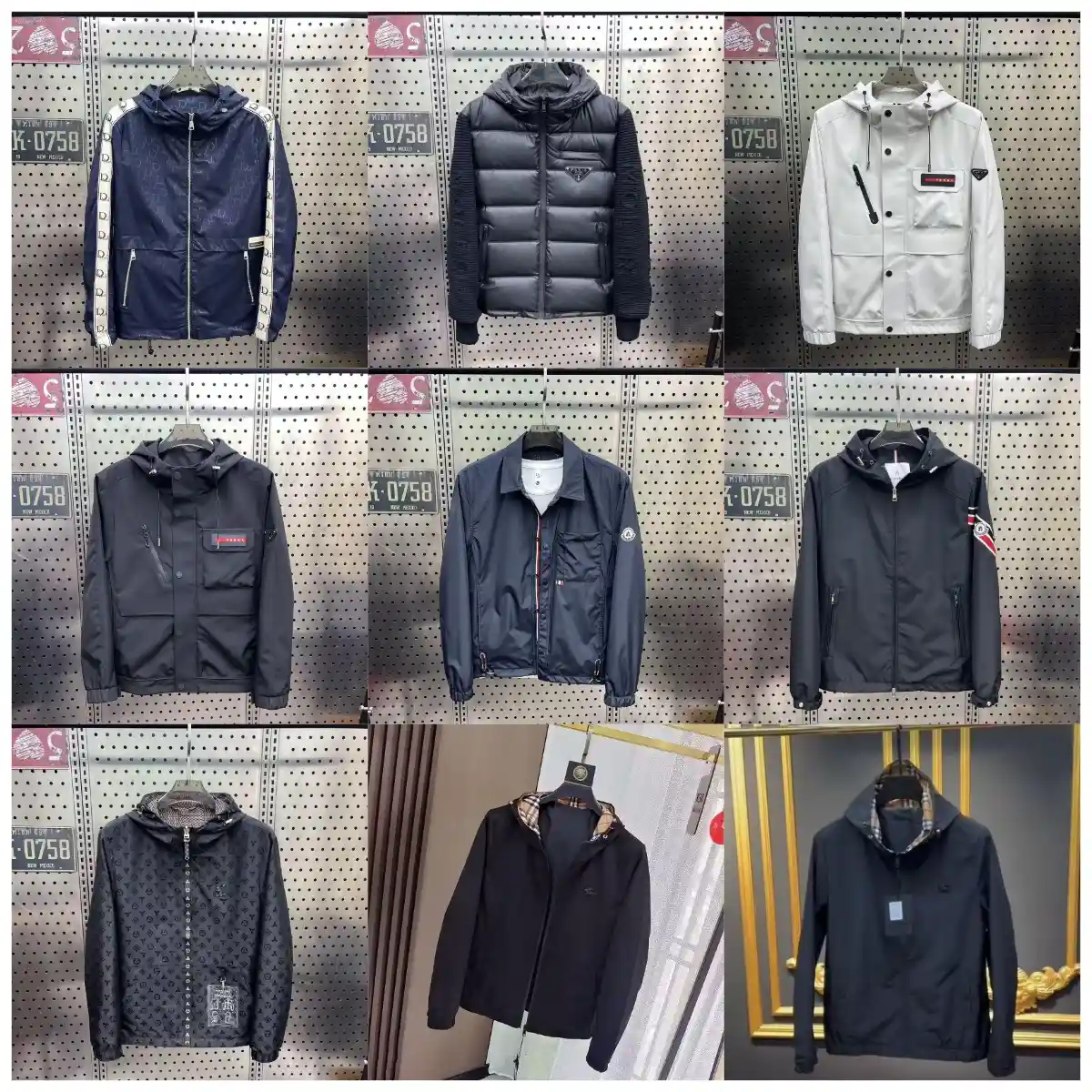 Fendi Dior Prada Moncler LV Burberry Jackets (40 styles) réplica