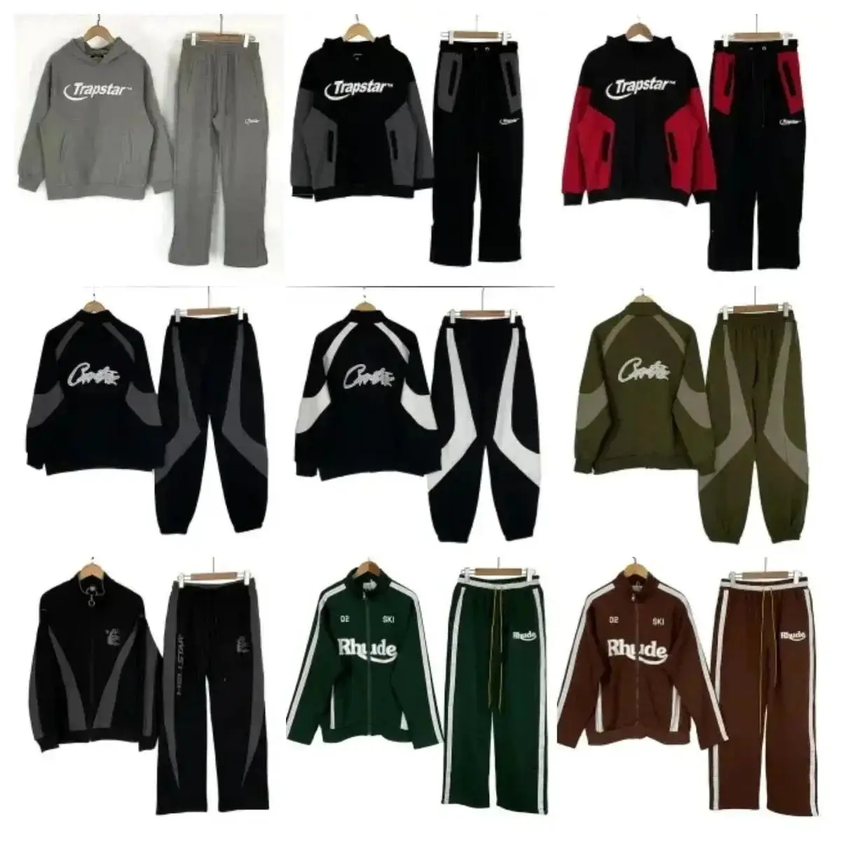Corteiz Trapstar & Rhude Track Suits [Multiple Styles]