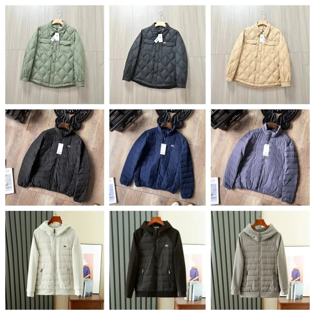 Ver las 4 fotos Lacoste Quilted Down Jacket / Hooded Puffer Jacket