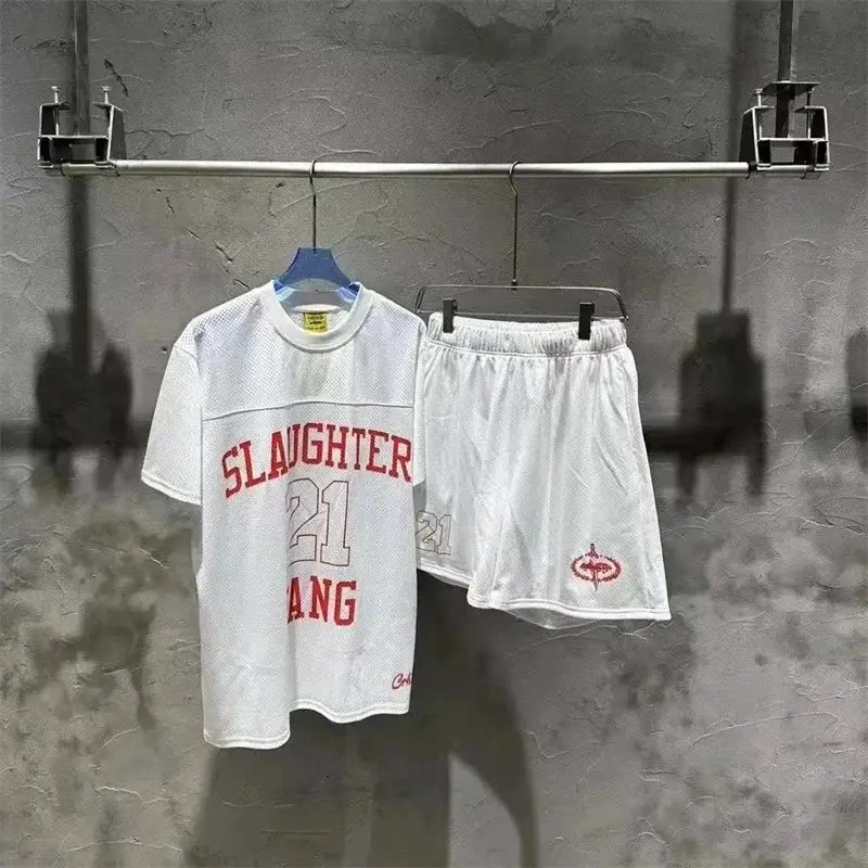 Corteiz Slaughter Gang 21 T-Shirt/Shorts Set vista 2