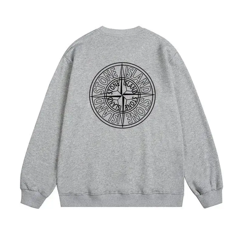 Stone Island Compass Logo Sweatshirt [Fashionable Casual Long-Sleeved Top] vista 4