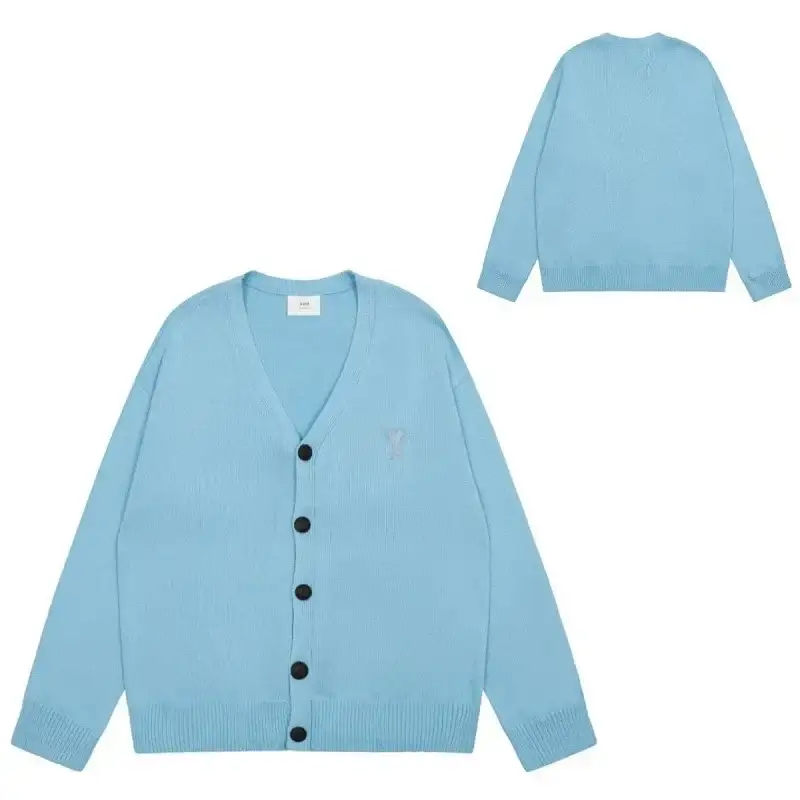 Ami Paris Heart Logo Hoodie & Cardigan Sweater Collection vista 4